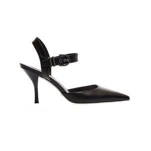Stuart Weitzman Black Leather Slingback Pumps - NWT